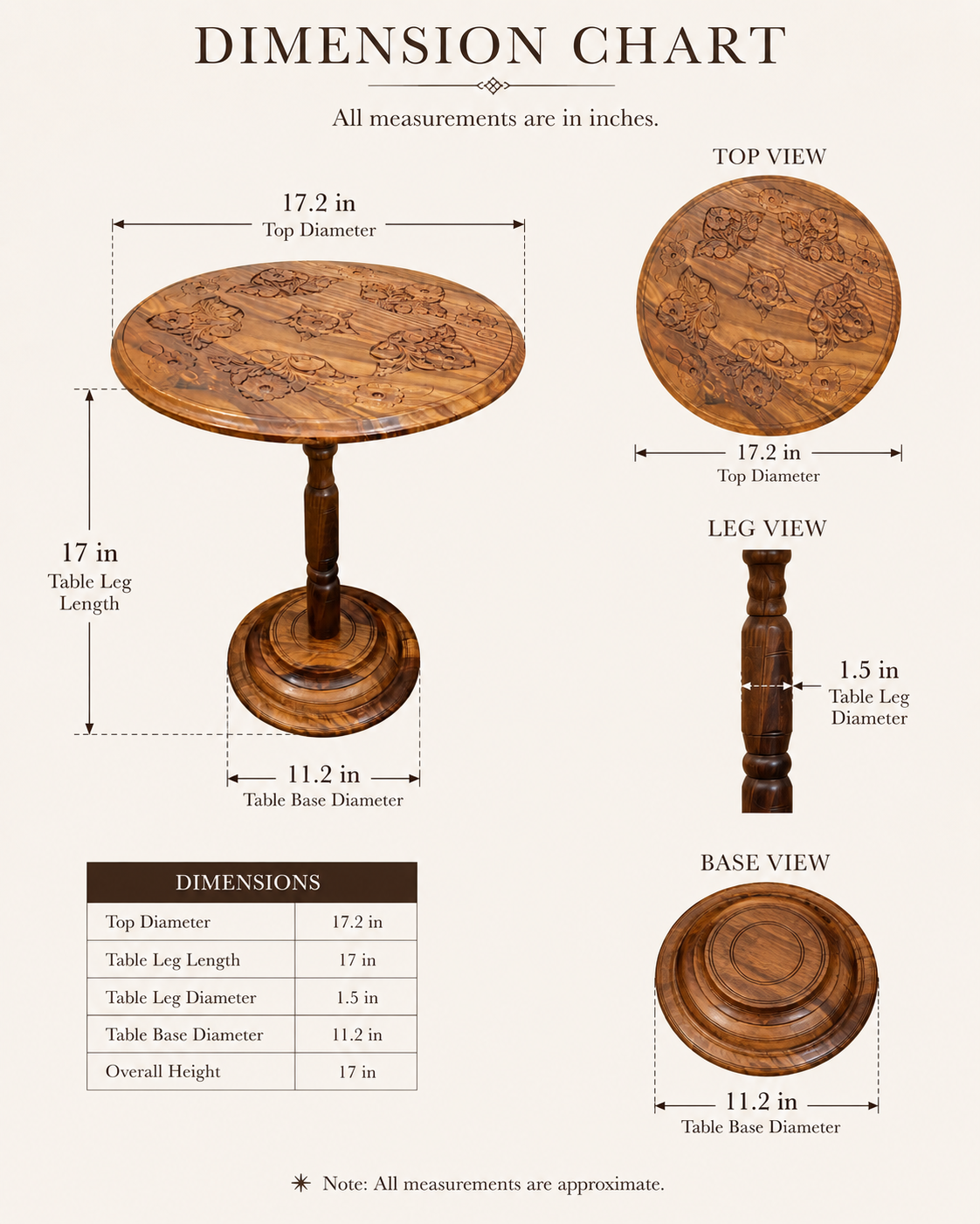 Signature Hearth By Auris Atelier | Round Coffee Table | Round End Table