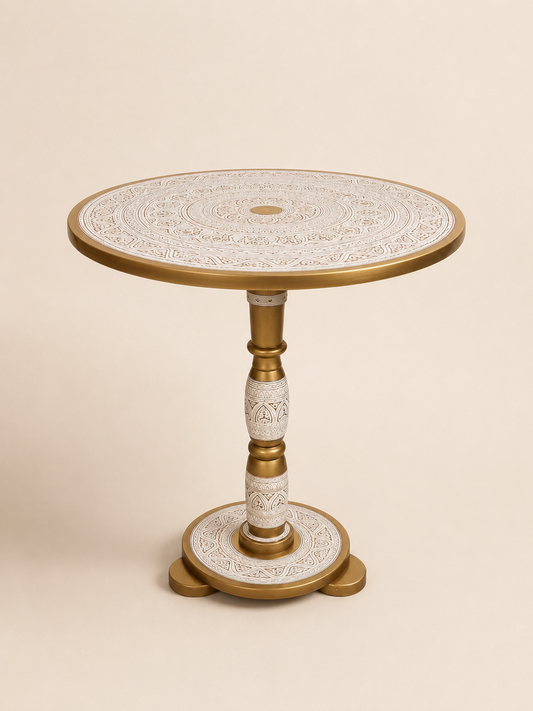 Ivora By Auris Atelier | Round Coffee Table | Round End Table | Naqshi Art